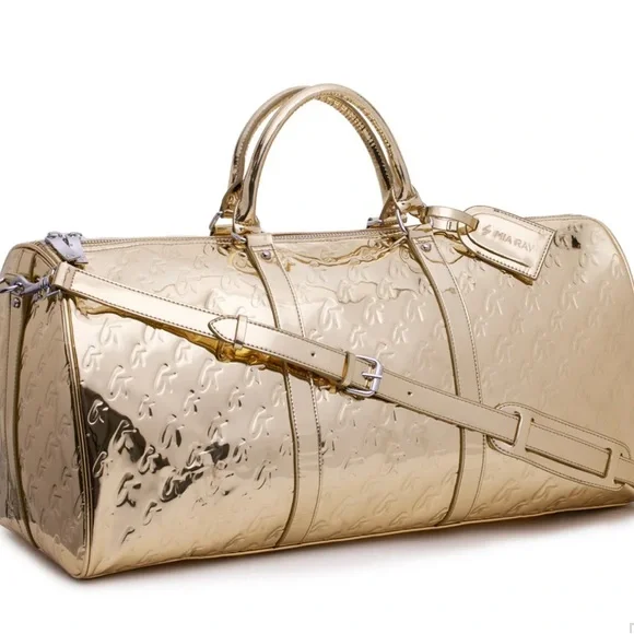 Glamaholic Metallic Monogram Duffle Bag - Picture 6 of 7